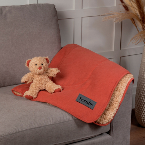 Visuel 5 du produit Couchage Chien - Scruffs Pack couverture Ourson - 110 x 72,5 cm Terracotta