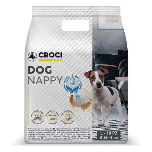 Visuel 1 du produit Hygiène Chien - Couches Croci Dog Nappy - L