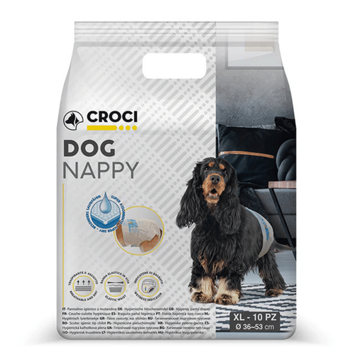 Visuel 1 du produit Hygiène Chien - Couches Croci Dog Nappy - XL