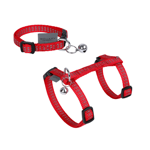 Visuel 5 du produit Collier Chat - Wouapy Pack chaton Protect Rouge
