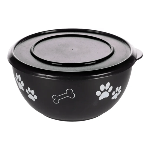 Visuel 1 du produit Gamelle Chien - Flamingo Ecuelle avec couvercle Kena Noir - Ø 17,2 cm