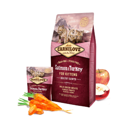 Visuel 3 du produit Croquettes Chaton - Carnilove Saumon & Dinde 0,4kg