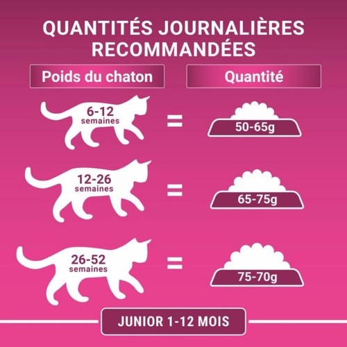Visuel 6 du produit Croquettes Chat – Purina One Junior Poulet Céréales Complètes – 1,5 kg