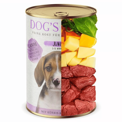 Visuel 2 du produit Boîte Chiot – Dog's Love Junior Agneau & Courges 200 gr