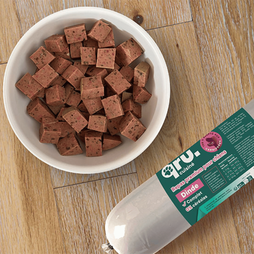 Visuel 3 du produit BARF Chien - Saucisse à la Dinde - 800 gr