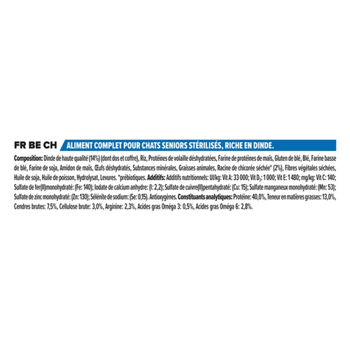 Visuel 4 du produit Croquettes Chat – Pro Plan Sterilised Adulte 7+ Dinde – 3 kg
