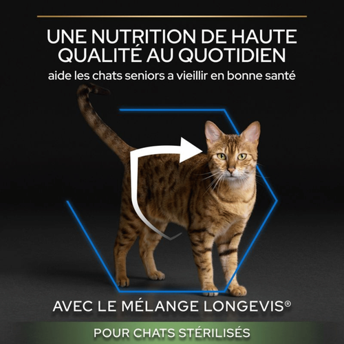 Visuel 5 du produit Croquettes Chat – Pro Plan Sterilised Adulte 7+ Dinde – 3 kg