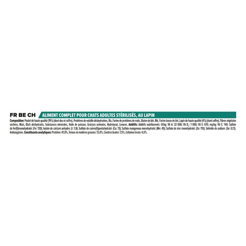 Visuel 4 du produit Croquettes Chat – Pro Plan Sterilised Lapin – 1,5 kg