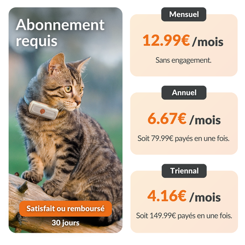 Visuel 6 du produit Sécurité Chat - Weenect GPS blanc XS – 60 X 23 X 12 mm