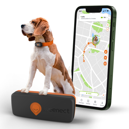Visuel 2 du produit Sécurité Chien - Weenect GPS noir XS – 60 X 23 X 12 mm
