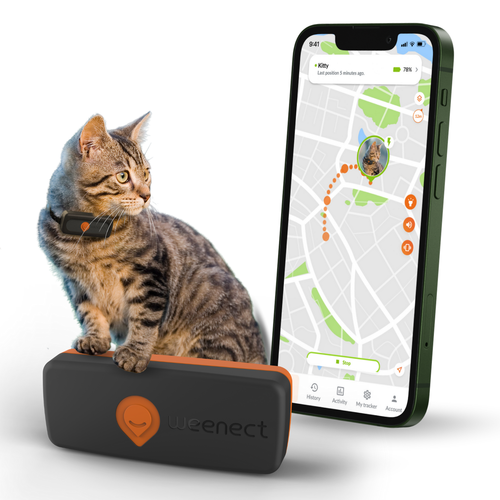 Visuel 2 du produit Sécurité Chat - Weenect GPS noir XS – 60 X 23 X 12 mm