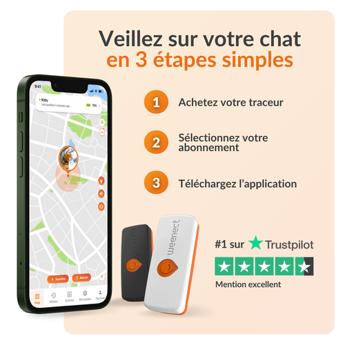 Visuel 7 du produit Sécurité Chat - Weenect GPS noir XS – 60 X 23 X 12 mm