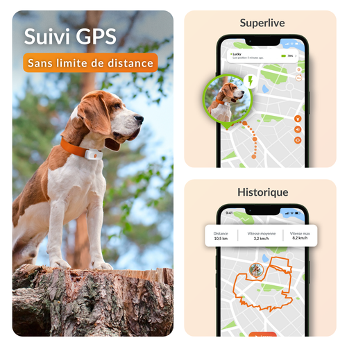 Visuel 3 du produit Sécurité Chien - Weenect GPS blanc XS – 60 X 23 X 12 mm