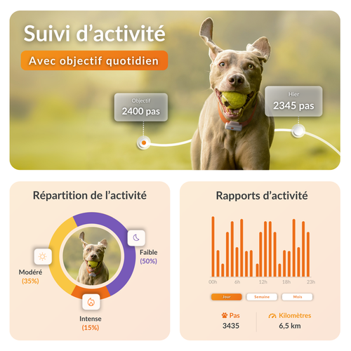 Visuel 4 du produit Sécurité Chien - Weenect GPS blanc XS – 60 X 23 X 12 mm