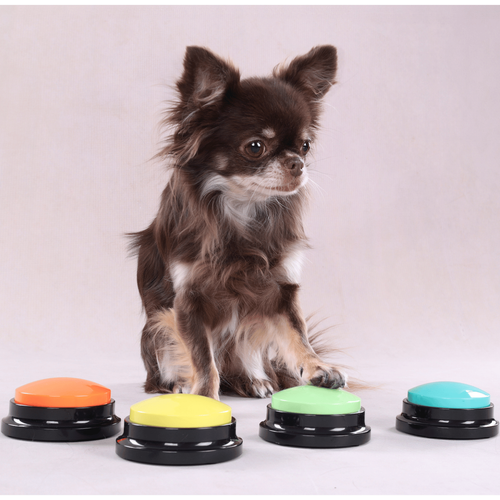 Visuel 4 du produit Flamingo Bouton de communication chien Karao coloris aléatoire - Ø 8,8 cm x 4 cm