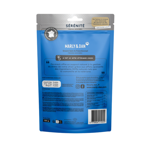 Visuel 2 du produit Friandise Chien – Marly & Dan Tendres bouchées « Sérénité » - 100 gr