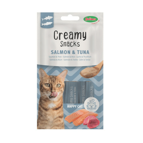 Visuel 1 du produit Bubimex Creamy snacks pour chat X4 Thon et saumon - 60 gr