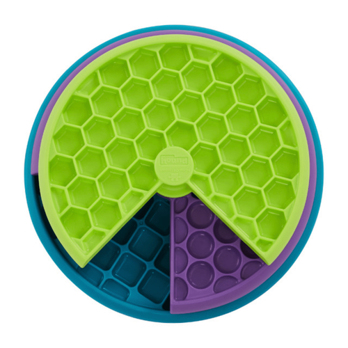 Visuel 1 du produit Nina Ottosson Jouet d'intelligence Lickin' Layers Niveau 2 Vert et violet - Ø 26 cm