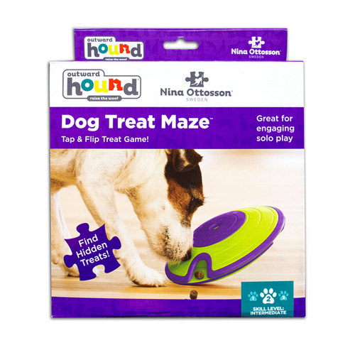 Visuel 2 du produit Nina Ottosson Jeu d'intelligence Treat Maze Niveau 2 Vert et violet - Ø 18 cm