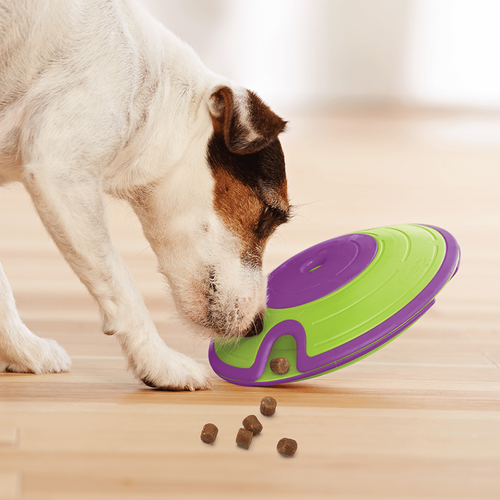 Visuel 3 du produit Nina Ottosson Jeu d'intelligence Treat Maze Niveau 2 Vert et violet - Ø 18 cm