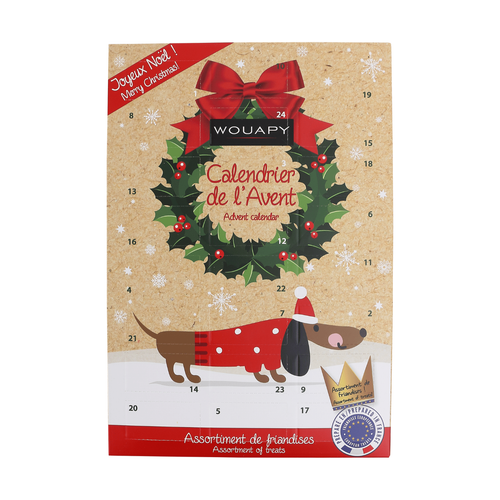 Visuel 1 du produit Wouapy Calendrier De L'Avent Friandises Chien Noël