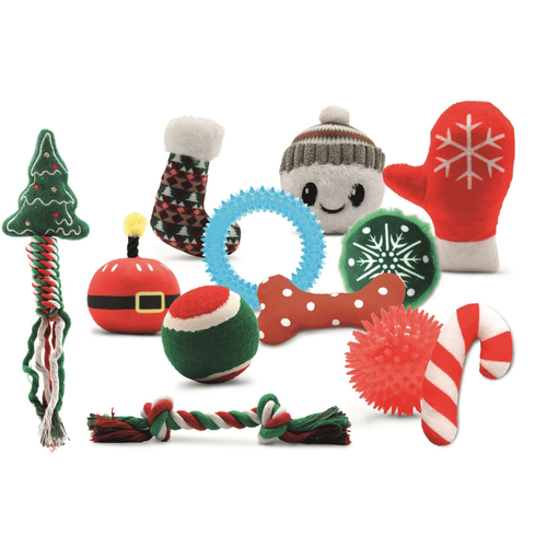 Visuel 2 du produit Croci Jouet Chien Calendrier De L'Avent Noël - 12 jouets