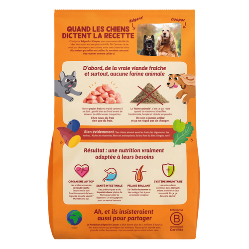 Visuel 2 du produit Edgard & Cooper Croquettes Chien Adulte Poulet Sans Céréales - 2,5 kg