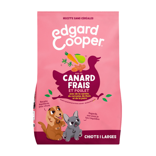 Visuel 1 du produit Edgard & Cooper Croquettes chiot Canard Poulet Sans Céréales - 12 kg