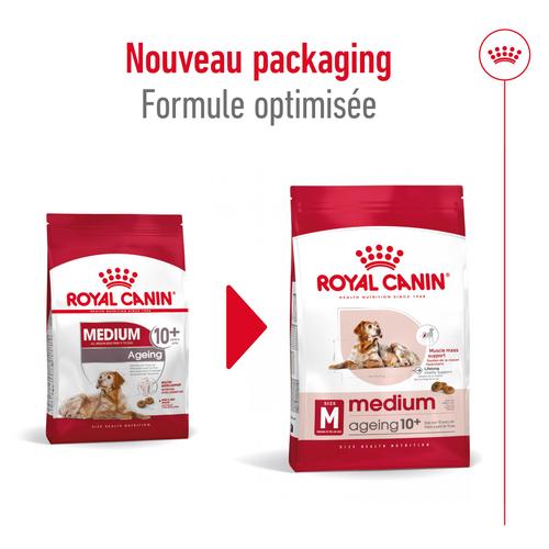 Visuel 9 du produit Royal Canin Croquettes Chien Medium Ageing 10+ - 3 kg