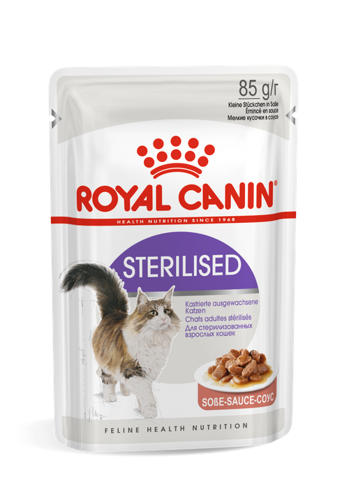 Visuel 2 du produit Boîtes Chat - Royal Canin Sachet Sterilised Sauce – 12 x 85 g