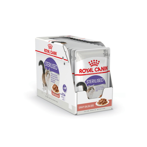 Visuel 1 du produit Boîtes Chat - Royal Canin Sachet Sterilised Sauce – 12 x 85 g