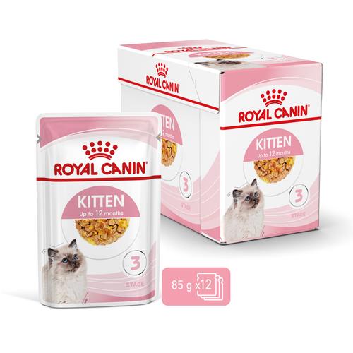 Visuel 2 du produit Boîtes Chat – Royal Canin Sachet Gelée Kitten Instinctive – 12 x 85 g