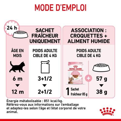 Visuel 9 du produit Boîtes Chat – Royal Canin Sachet Sauce Kitten Sterilised - 12 x 85 g