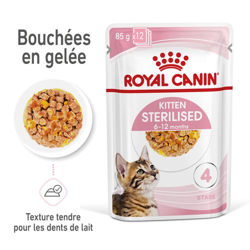 Visuel 3 du produit Royal Canin Sachet Gelée Kitten Sterilised - 12 x 85 g