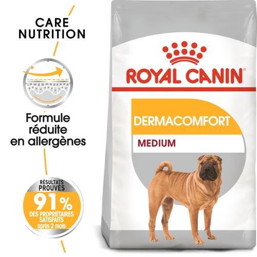 Visuel 1 du produit Royal Canin Croquettes Chien Medium Dermacomfort - 12 kg