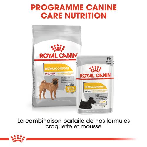 Visuel 3 du produit Royal Canin Croquettes Chien Medium Dermacomfort - 12 kg