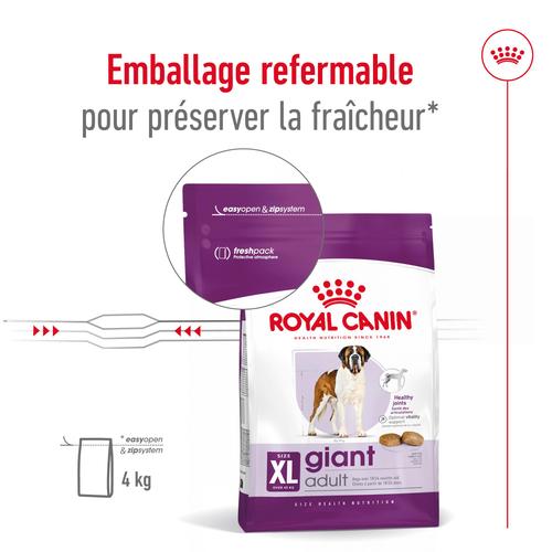 Visuel 10 du produit Croquettes Chien – Royal Canin Giant Adulte – 15 kg