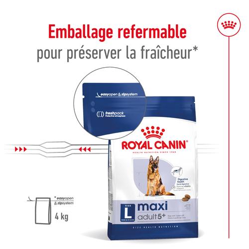 Visuel 10 du produit Croquettes Chien – Royal Canin Maxi Adulte 5+ - 15 kg