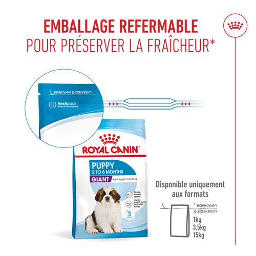 Visuel 8 du produit Croquettes Chien – Royal Canin Giant Puppy – 15 kg