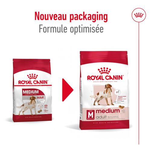 Visuel 6 du produit Royal Canin Croquettes Chien Medium Adult À Partir De 12 Mois - 12 kg