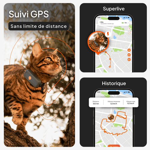 Visuel 2 du produit Sécurité Chat - Weenect GPS blanc XS – 60 X 23 X 12 mm