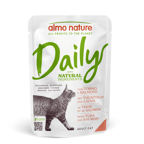 Visuel 1 du produit Sachet Chat - Almo Nature Daily avec thon et saumon - 70 gr