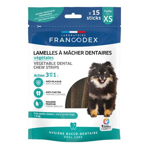 Visuel 1 du produit Friandises Chien - Francodex Lamelles à mâcher dentaires pour chiots et très petits chiens x15