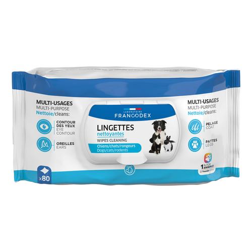 Visuel 1 du produit Soin – Francodex Lingettes nettoyantes multi-usages – X100