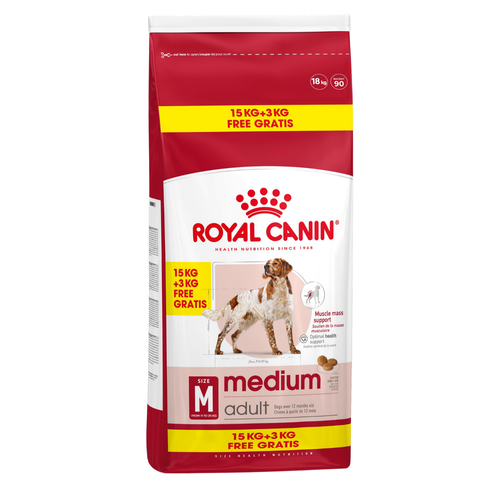 Visuel 1 du produit Croquettes pour chien adulte Royal Canin Medium - 15 + 3 kg offerts