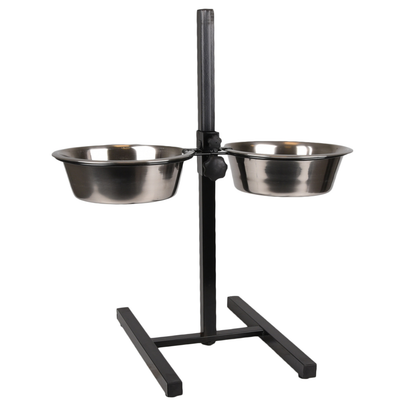 Comparer les prix de Support porte-gamelles chien en H double S – Flamingo