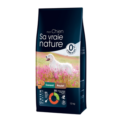 Comparer les prix de Croquettes Chien Sans Céréales – Sa Vraie Nature Canard Poulet Faisan – 12 kg