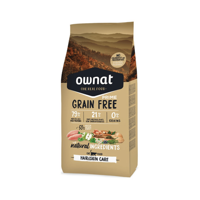 OWNAT-Croquettes Chat - Ownat Grain Free Prime Hair & Skin 1kg