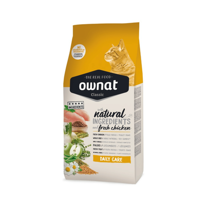 Comparer les prix de Croquettes Chat Adulte - Ownat Classic Daily Care – 4 kg