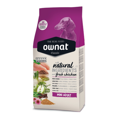 Meilleurs prix pour Croquettes Chien – Ownat Classic Mini adult – 4 kg